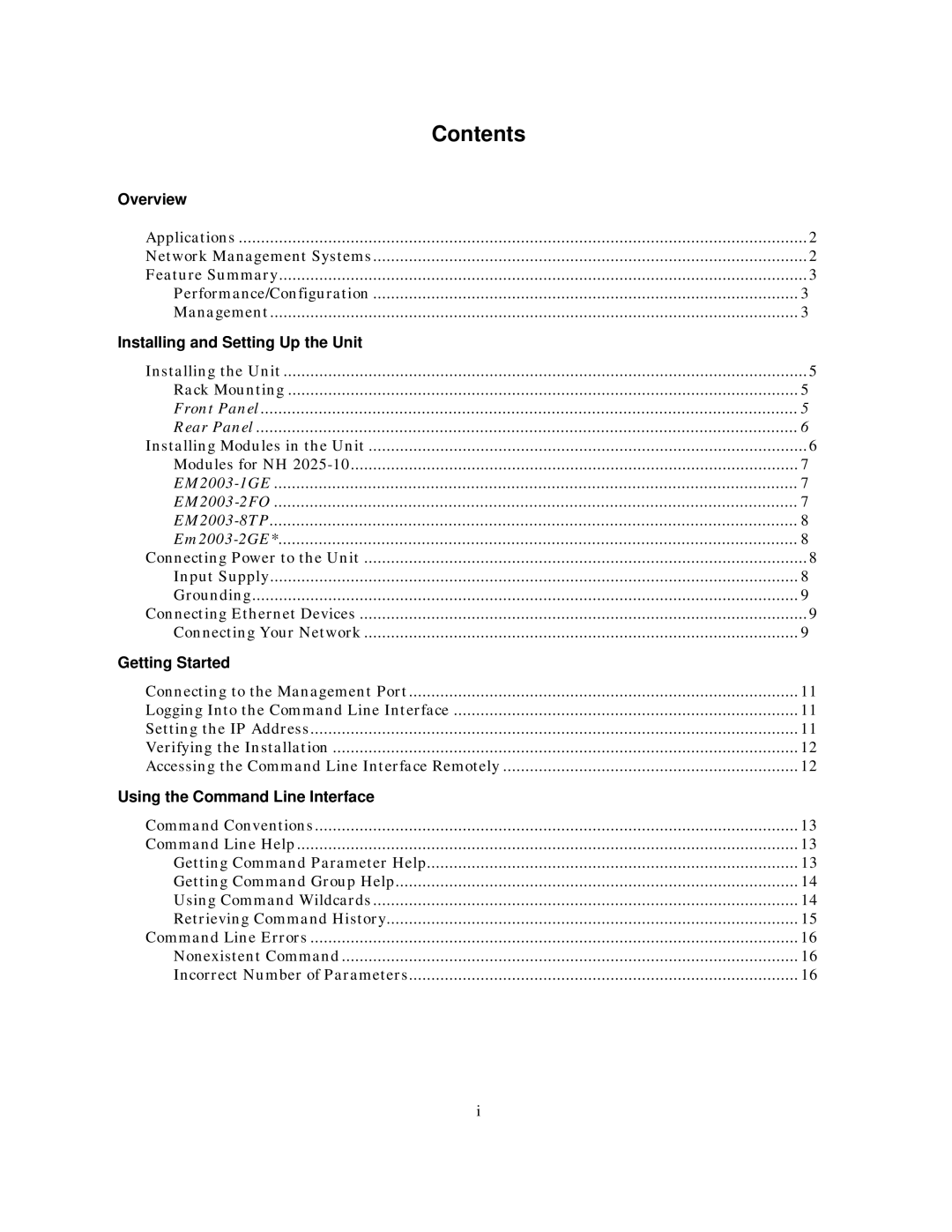 IBM NH2025-10 manual Contents 