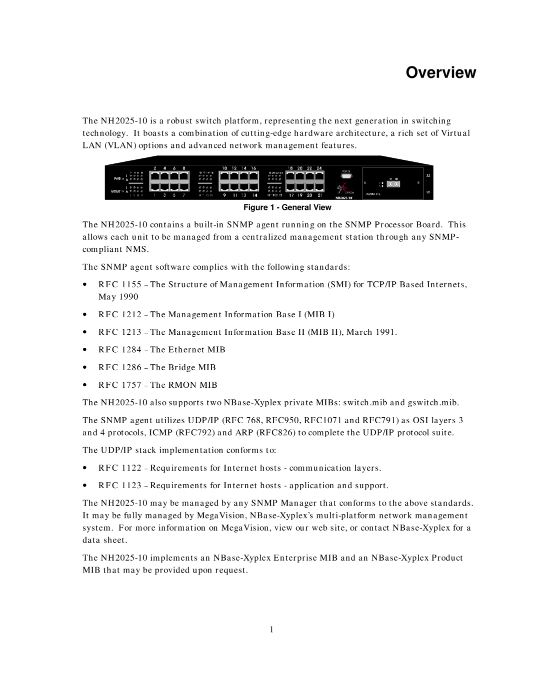 IBM NH2025-10 manual Overview, General View 