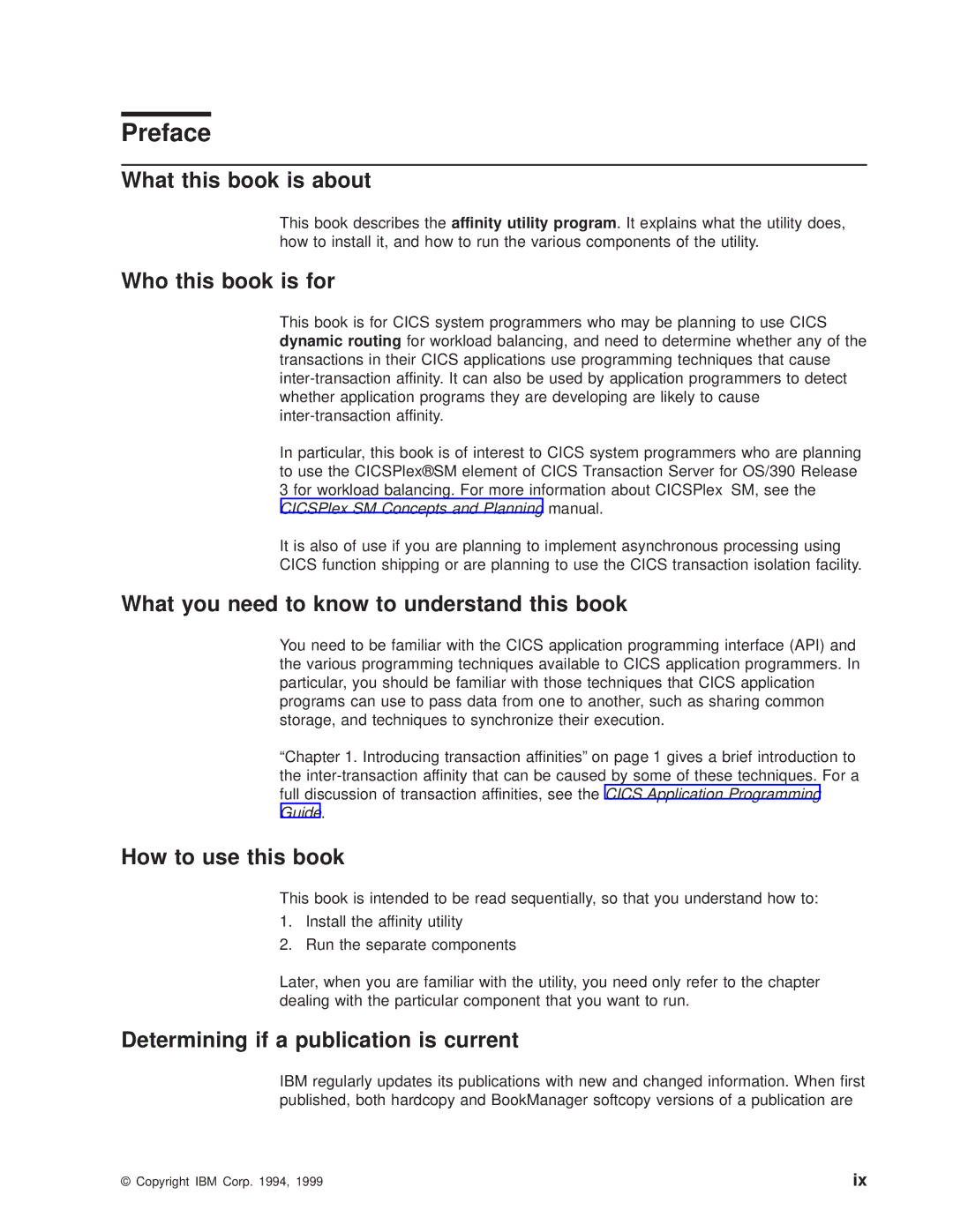 IBM OS manual Preface 