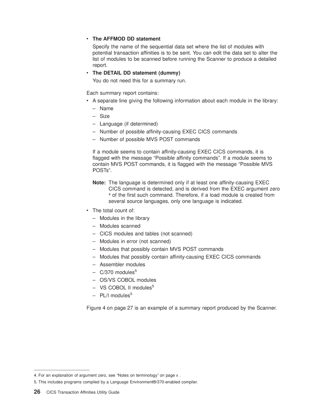 IBM OS manual Affmod DD statement 