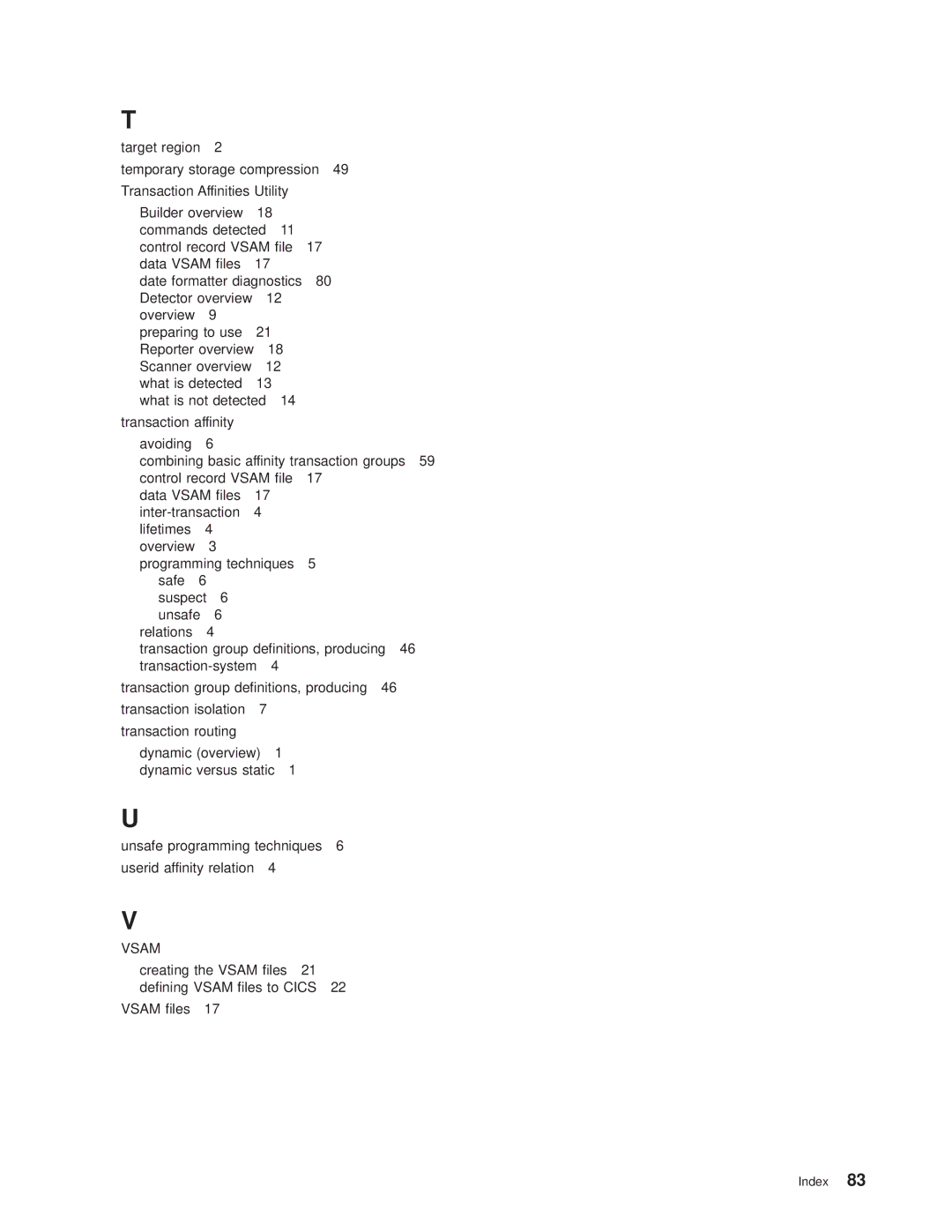 IBM OS manual Vsam 