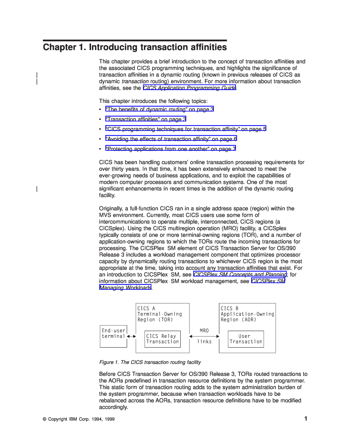 IBM OS manual Introducing transaction affinities 
