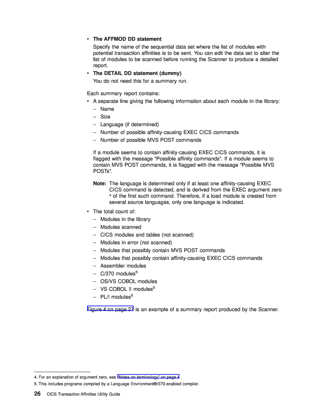 IBM OS manual v The AFFMOD DD statement 