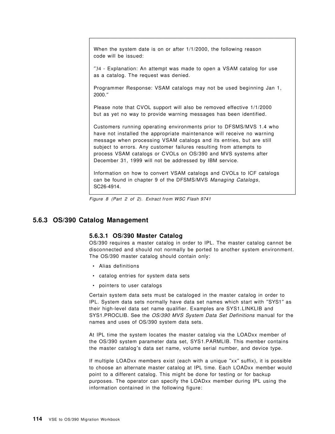 IBM manual 3 OS/390 Catalog Management, 3.1 OS/390 Master Catalog 