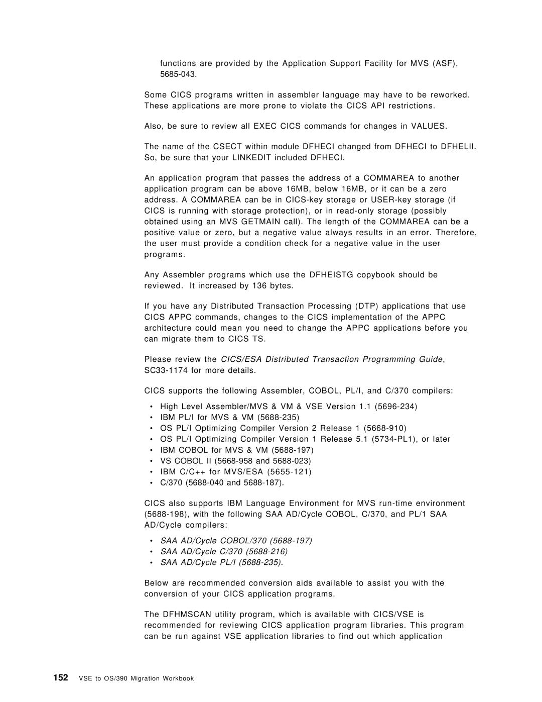 IBM OS/390 manual SAA AD/Cycle COBOL/370 SAA AD/Cycle C/370 SAA AD/Cycle PL/I 