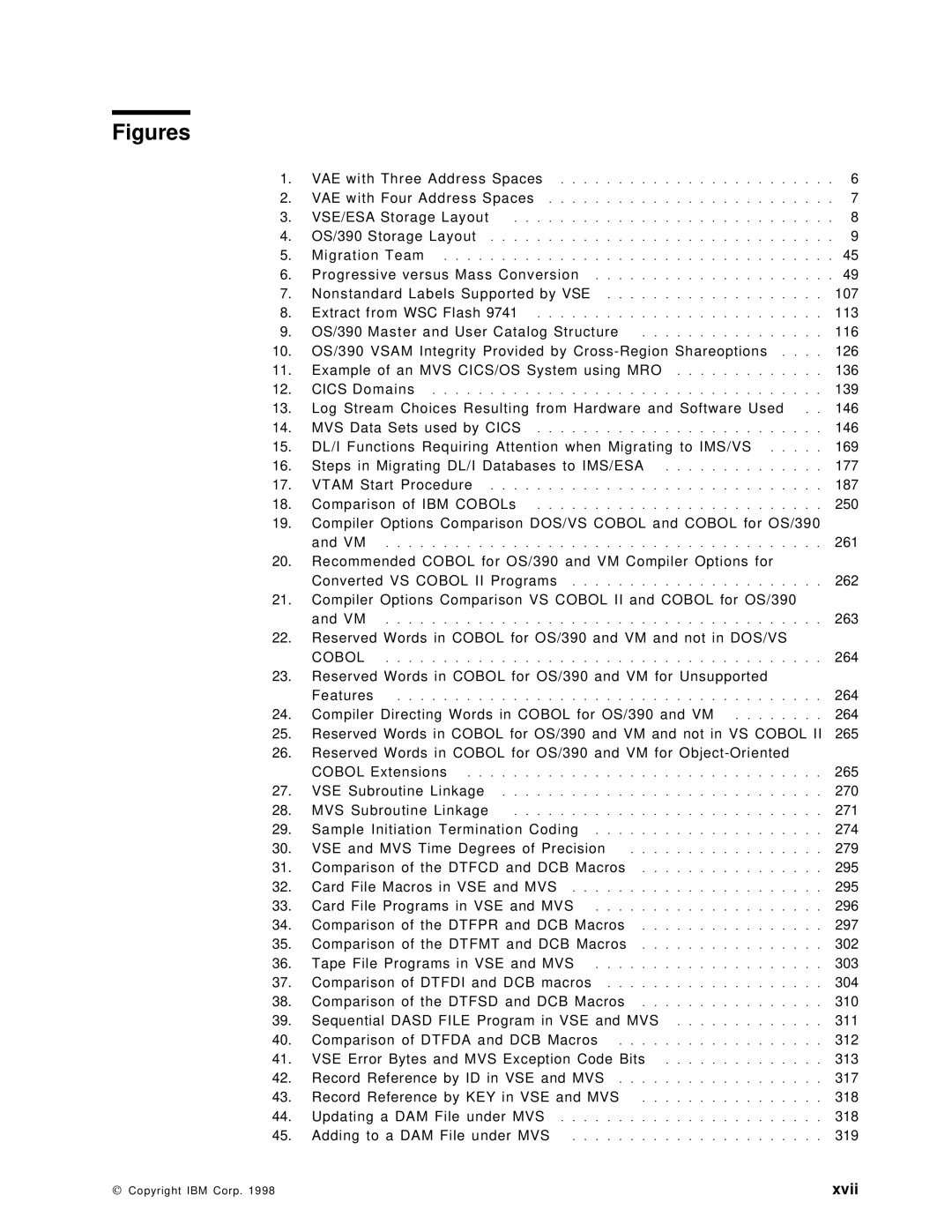 IBM OS/390 manual Figures, Xvii 