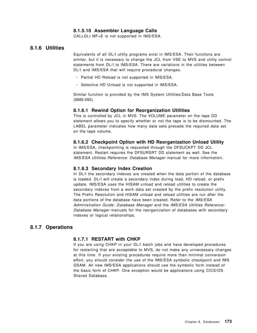 IBM OS/390 manual Utilities, Operations 