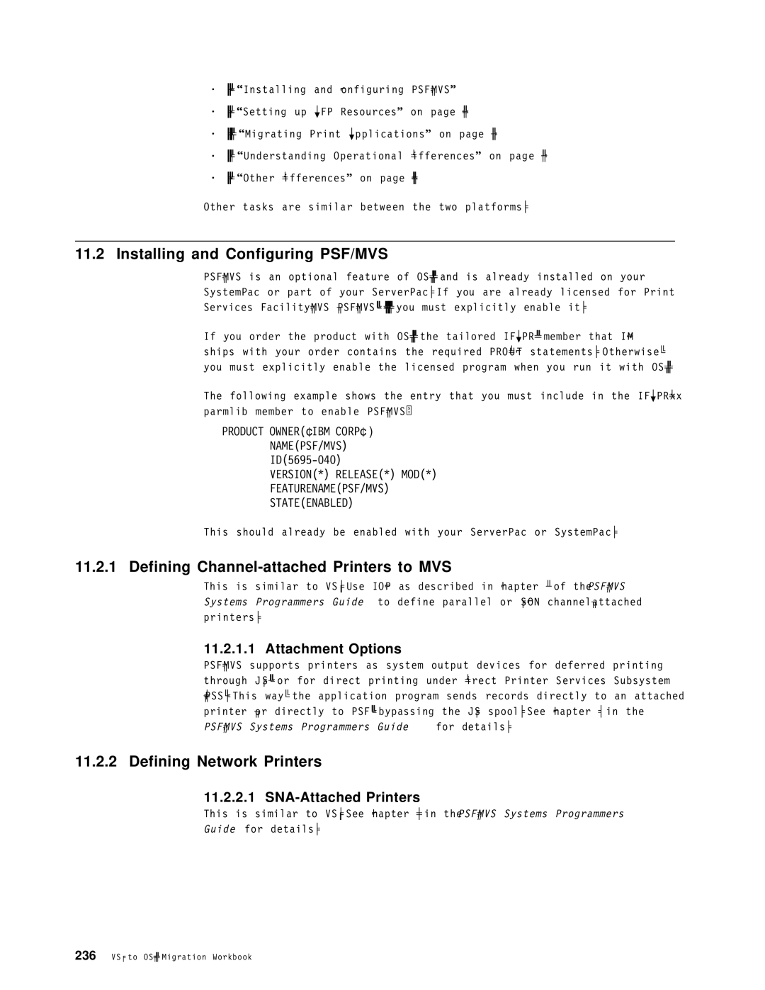 IBM OS/390 manual Installing and Configuring PSF/MVS, Defining Channel-attached Printers to MVS, Defining Network Printers 