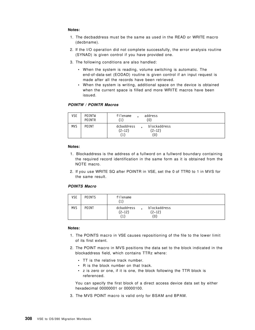 IBM OS/390 manual Filename Address 