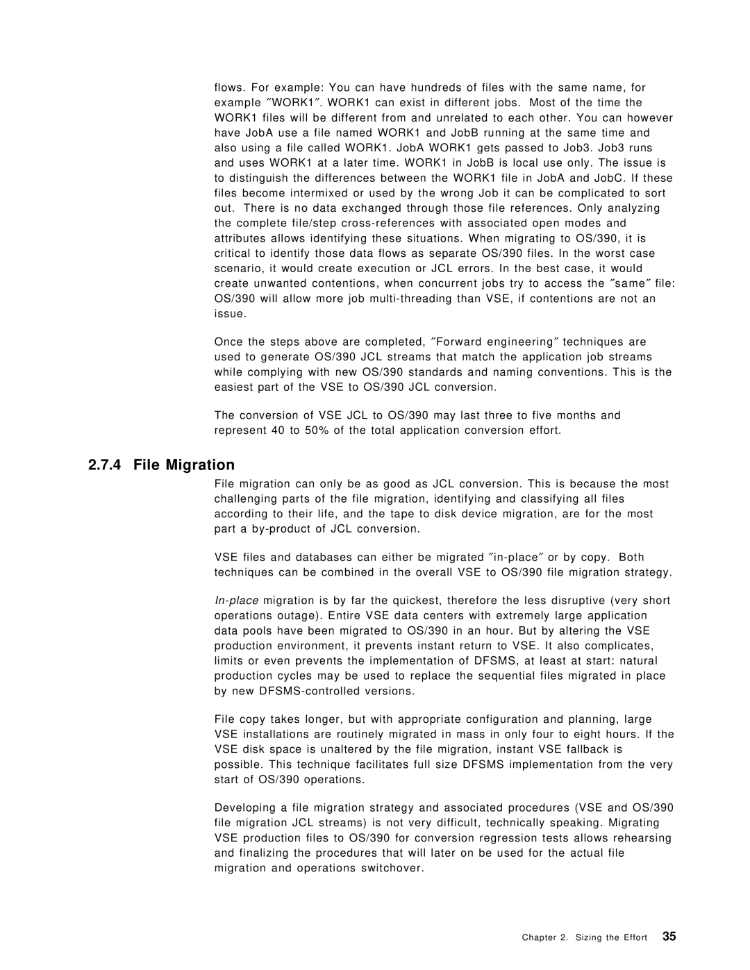 IBM OS/390 manual File Migration 