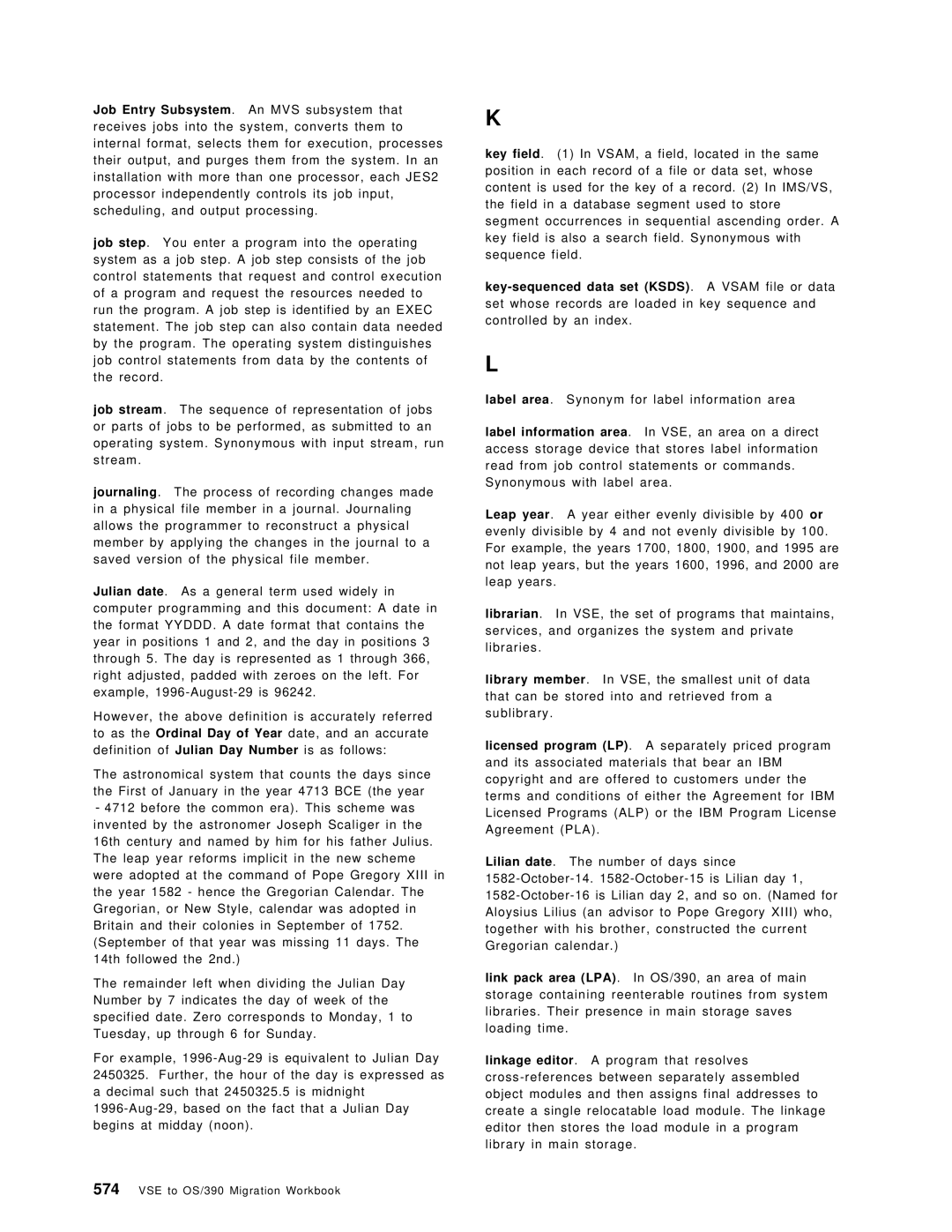 IBM manual VSE to OS/390 Migration Workbook 