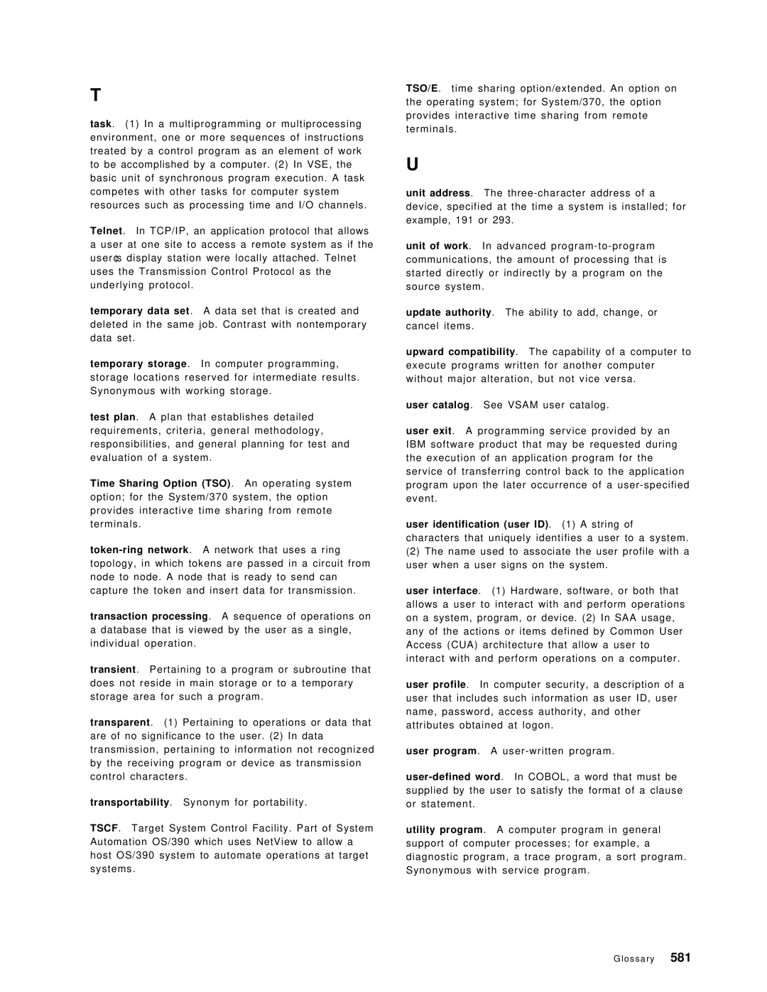 IBM OS/390 manual O s s a r y 