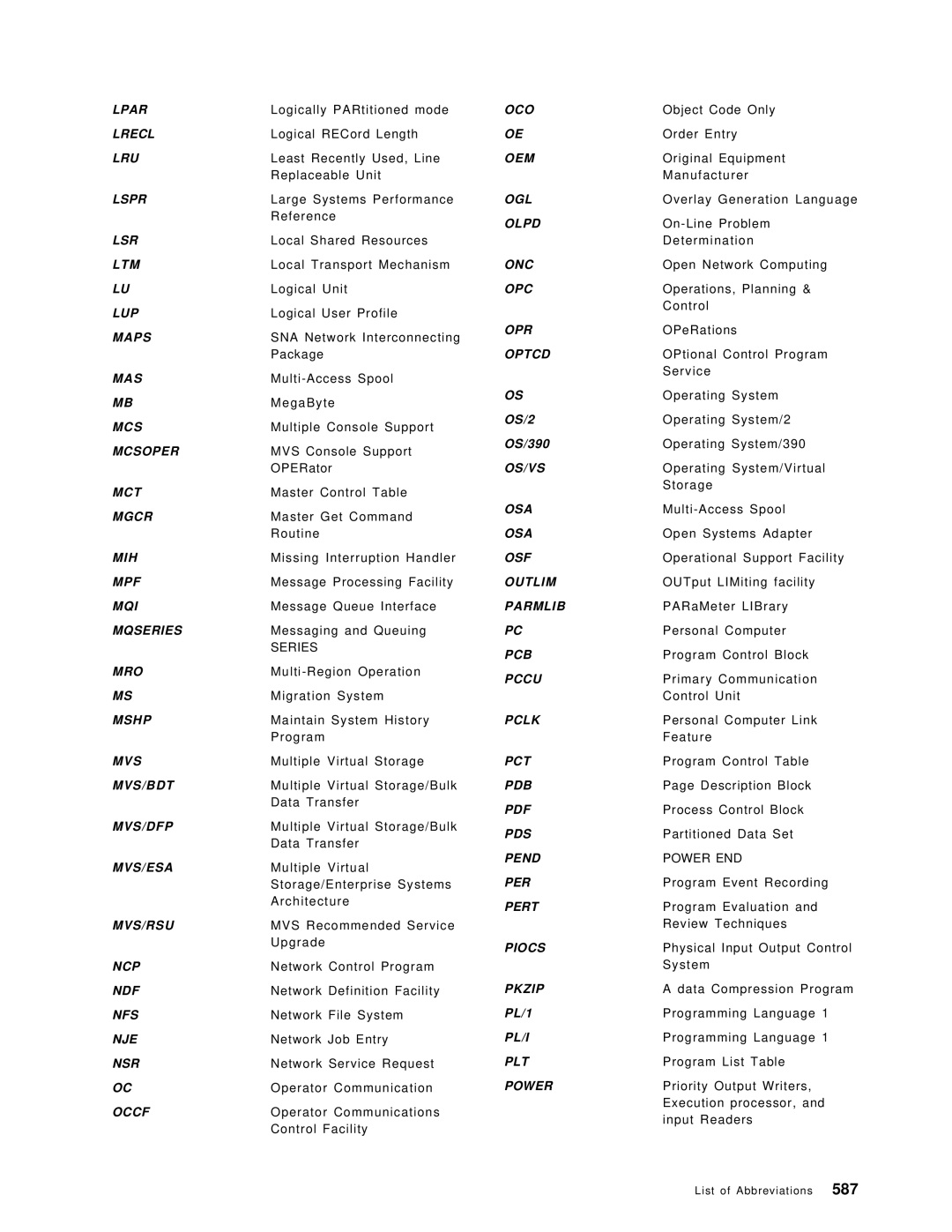 IBM OS/390 manual Series, Power END 