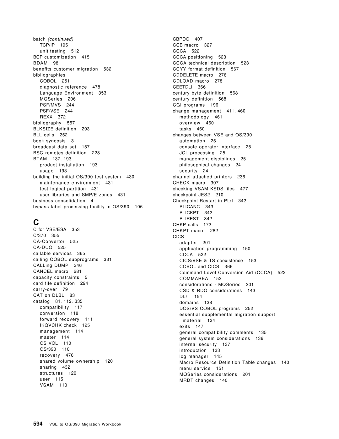 IBM OS/390 manual Batch TCP/IP 195 unit testing, Diagnostic reference 478 Language Environment 353 MQSeries, Psf/Mvs 