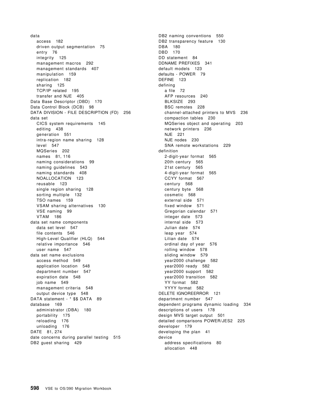 IBM manual VSE to OS/390 Migration Workbook 