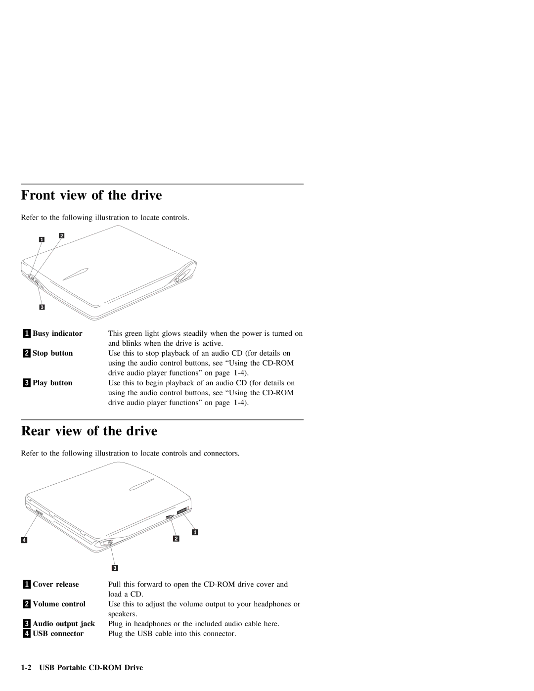 IBM P09N4108 manual Front view of the drive, View Drive 