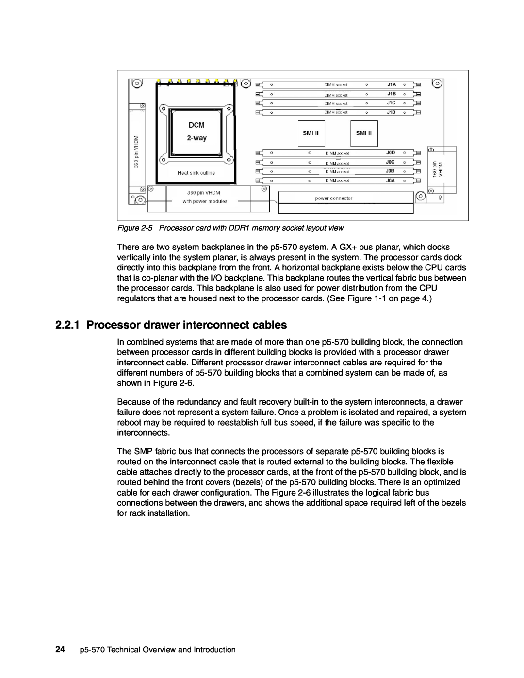 IBM P5 570 manual Processor drawer interconnect cables, 24p5-570Technical Overview and Introduction 