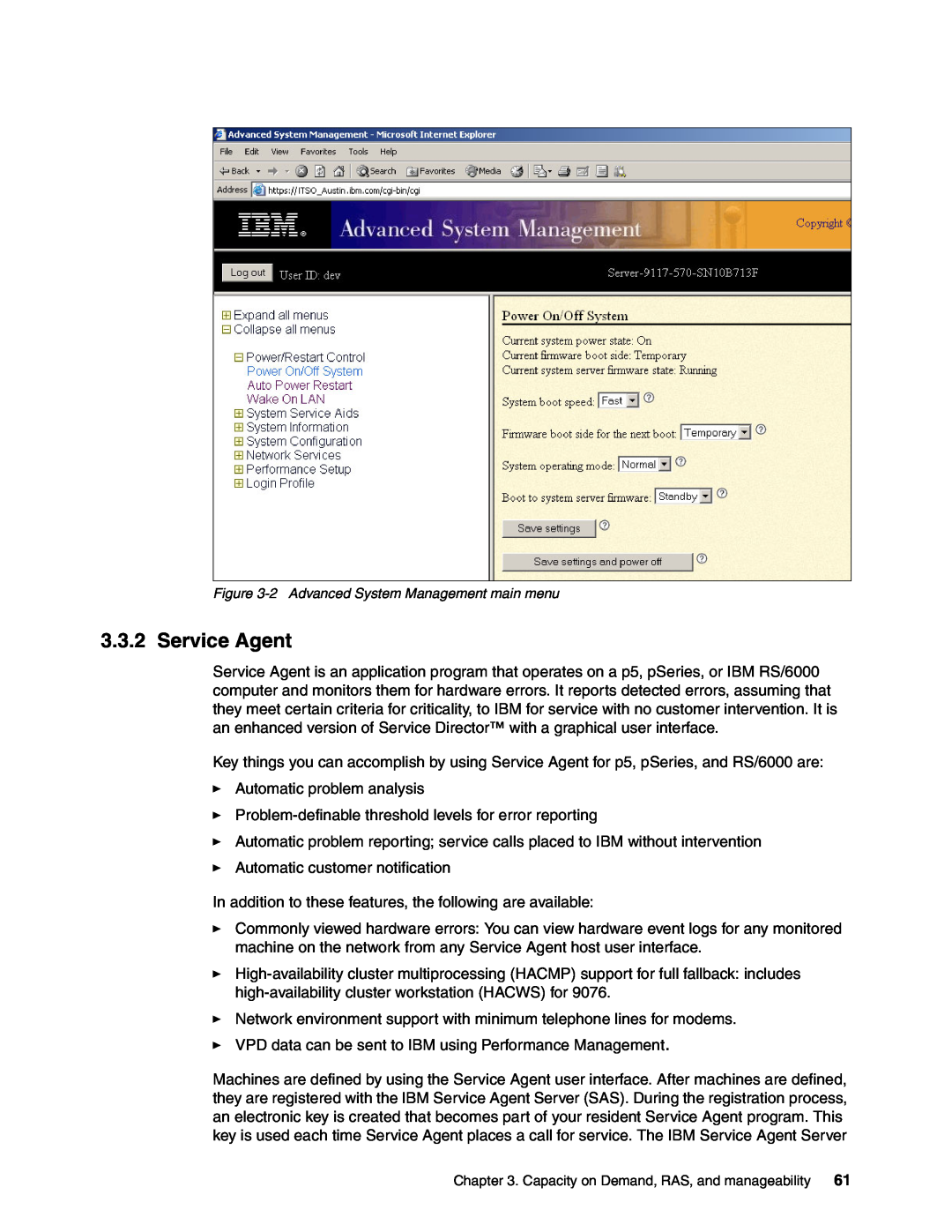 IBM P5 570 manual Service Agent 