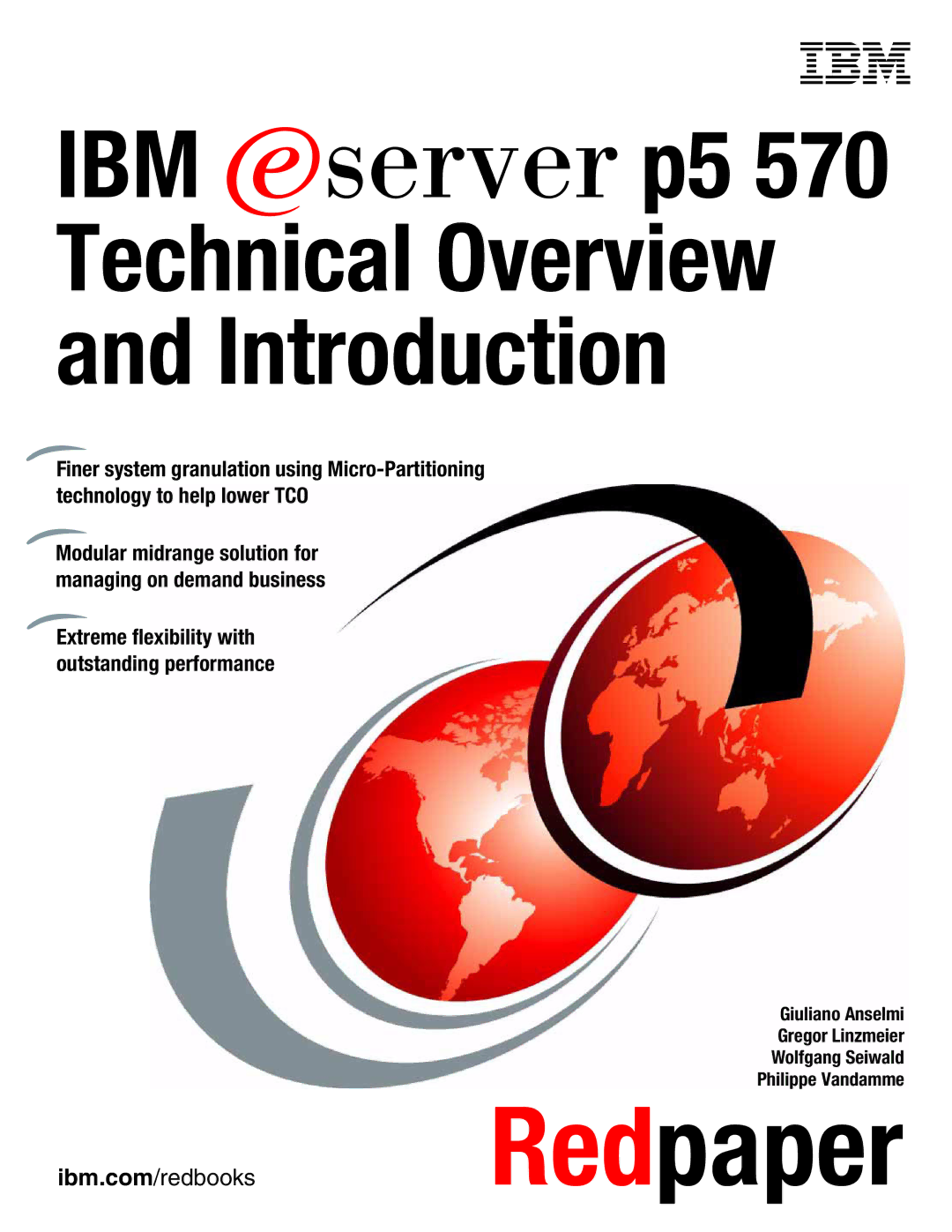 IBM P5 570 manual IBM Eserver p5 Technical Overview Introduction 