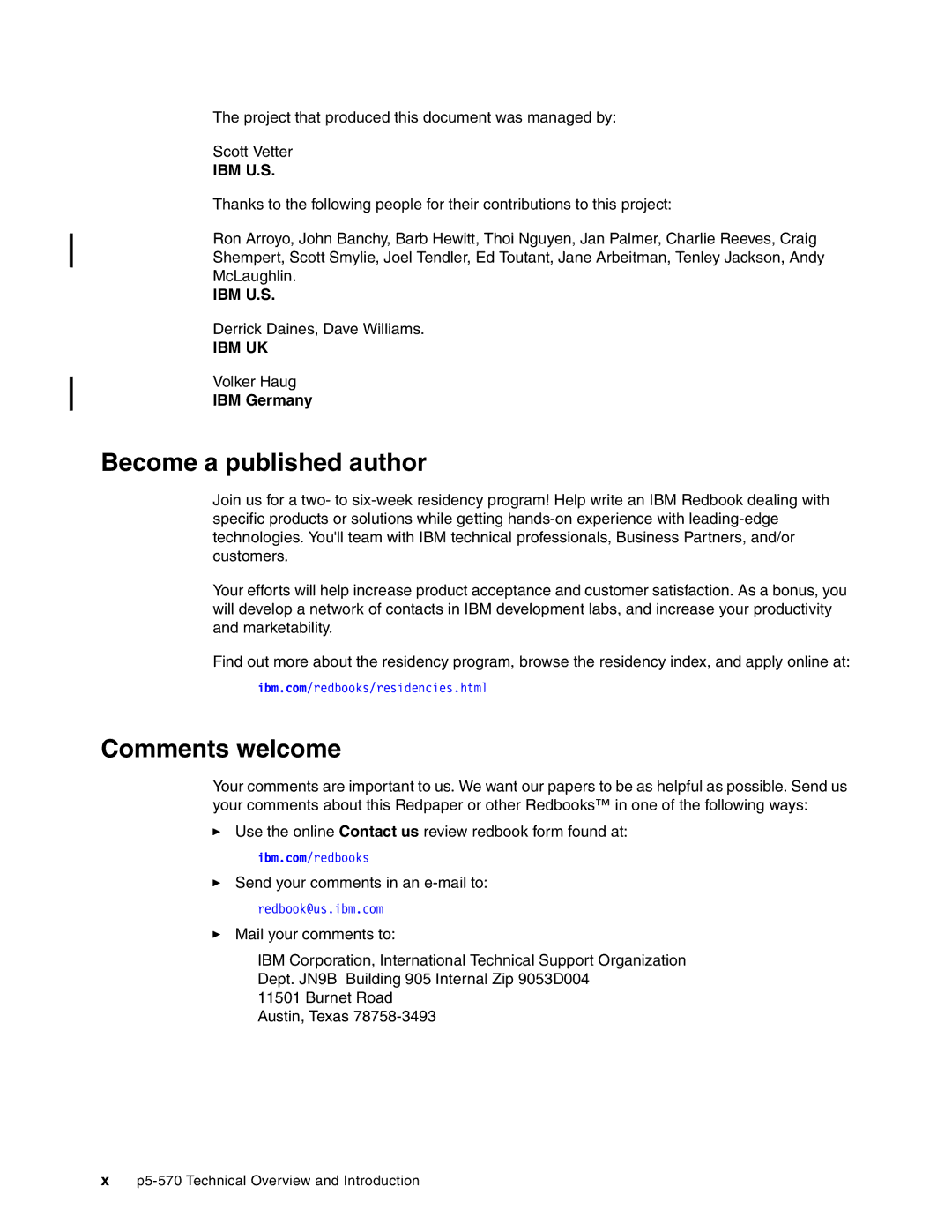 IBM P5 570 manual Become a published author, Comments welcome 