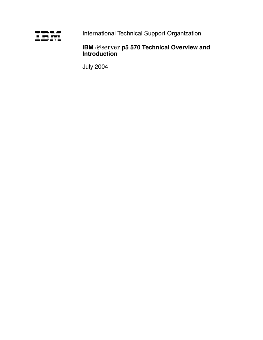 IBM P5 570 manual IBM Sserver p5 570 Technical Overview Introduction 