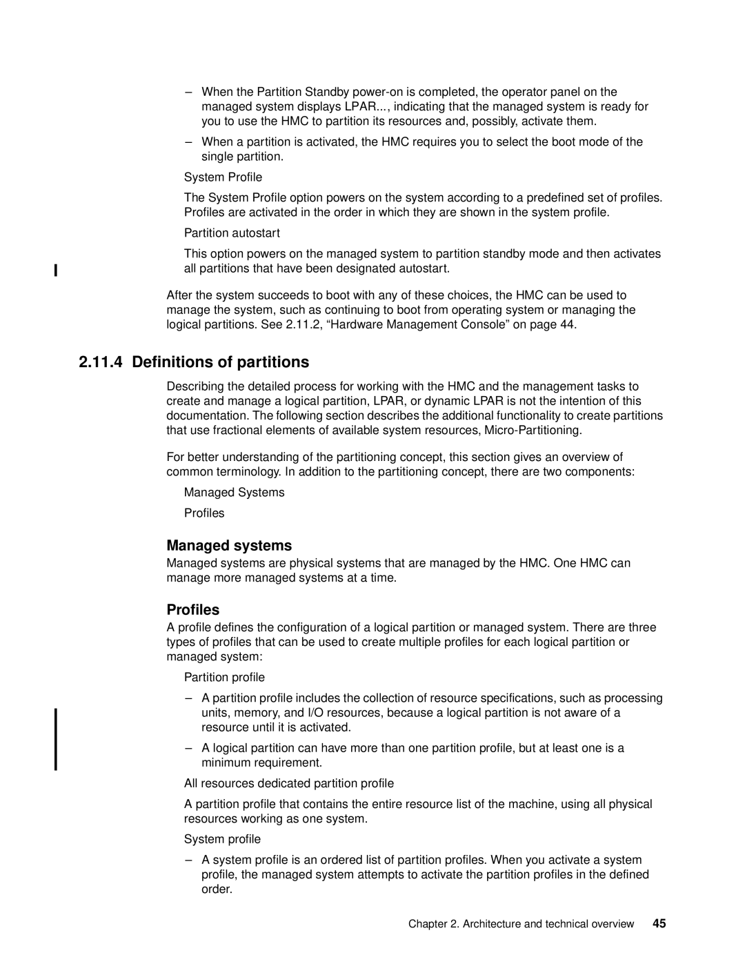 IBM P5 570 manual Definitions of partitions, Managed systems, Profiles 