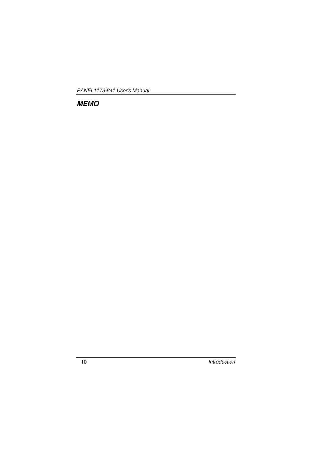 IBM PANEL1173-841 user manual Memo 