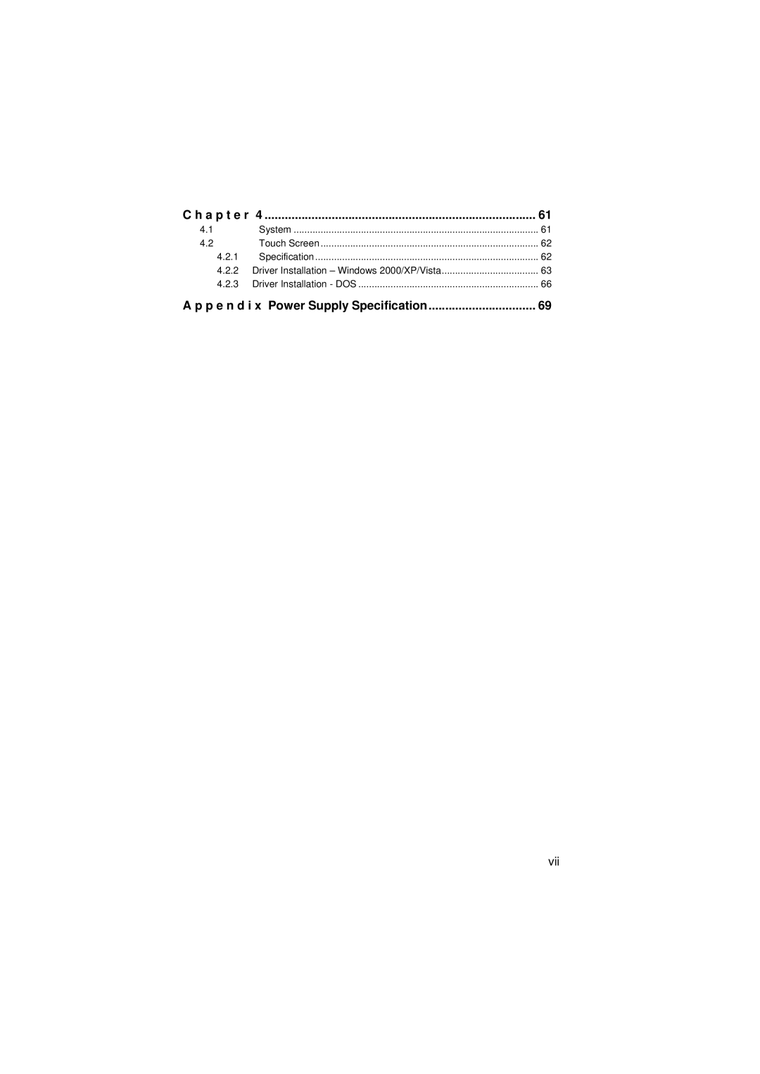 IBM PANEL1173-841 user manual Vii 