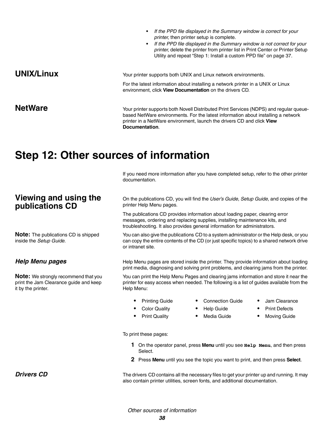 IBM Partner Pavilion 1454, 1464 Other sources of information, UNIX/Linux NetWare, Viewing and using the publications CD 