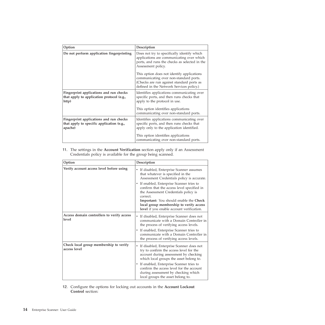 IBM Partner Pavilion 2.3 Fingerprint applications and run checks, That apply to application protocol e.g, Http, Apache 