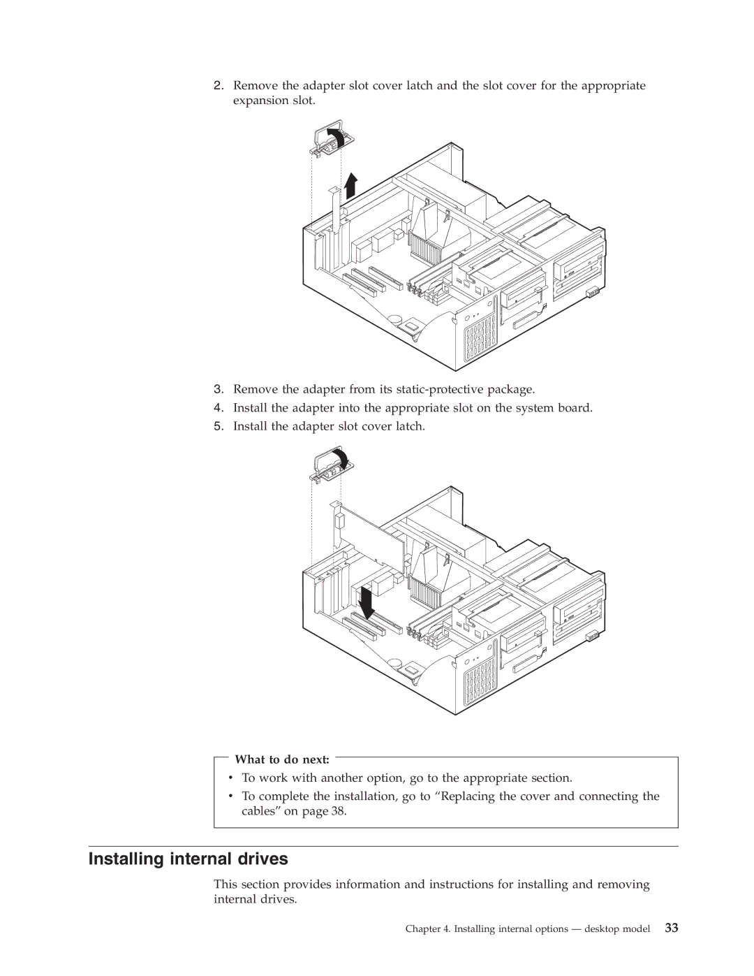 IBM Partner Pavilion 2292, 6343, 6793, 6349, 6791, 6790, 6792, 6795, 6825, 6350, 6794, 6823 manual Installing internal drives 