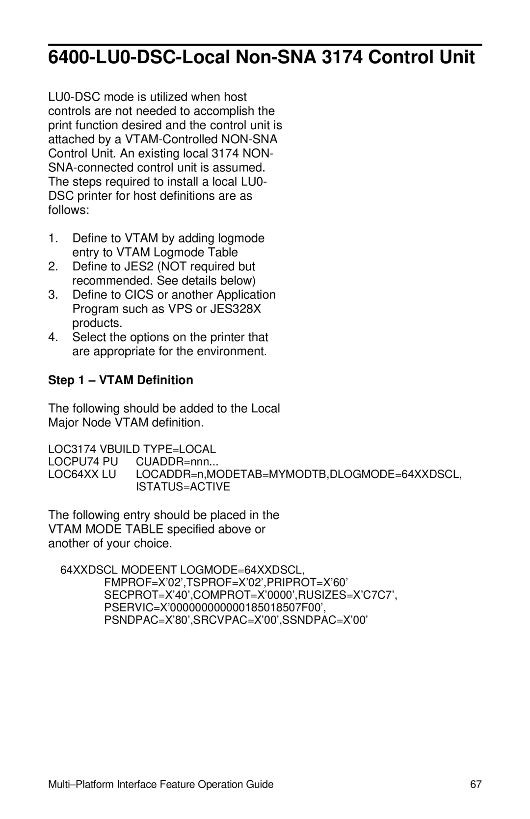 IBM Partner Pavilion manual 6400-LU0-DSC-Local Non-SNA 3174 Control Unit 