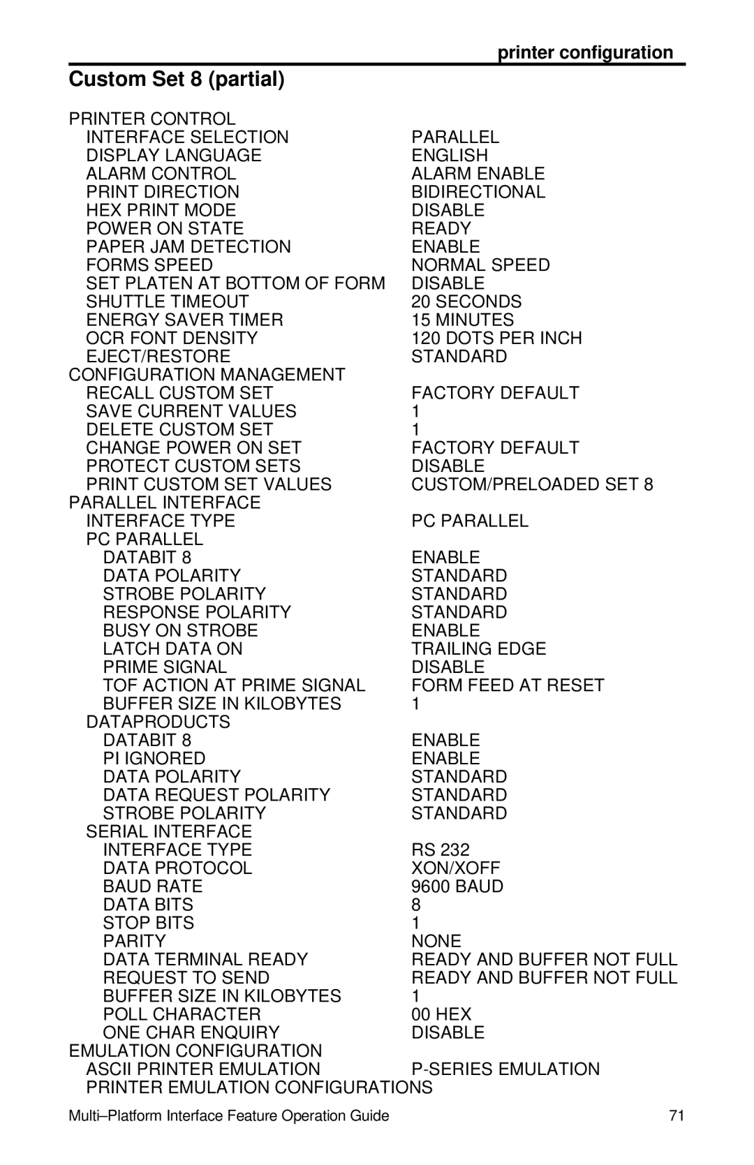 IBM Partner Pavilion 6400 manual Custom Set 8 partial 