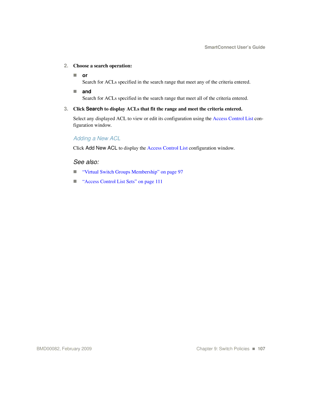 IBM Partner Pavilion BMD00082 manual Adding a New ACL, „ or 