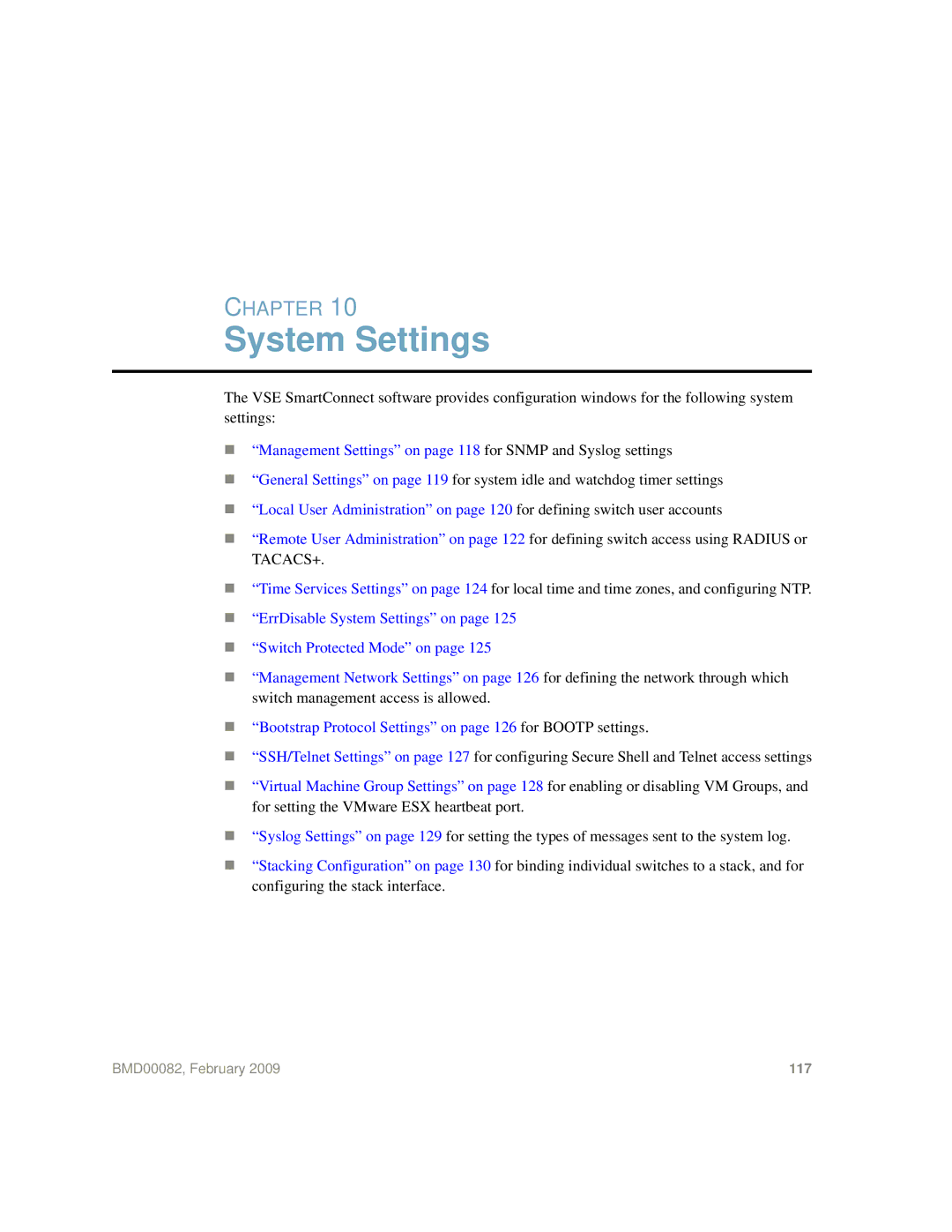 IBM Partner Pavilion BMD00082 manual System Settings 