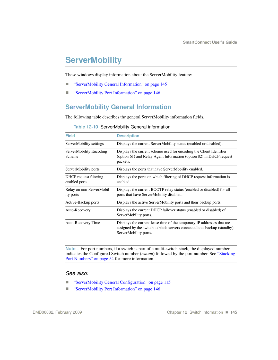 IBM Partner Pavilion BMD00082 manual ServerMobility General Information, 10ServerMobility General information 