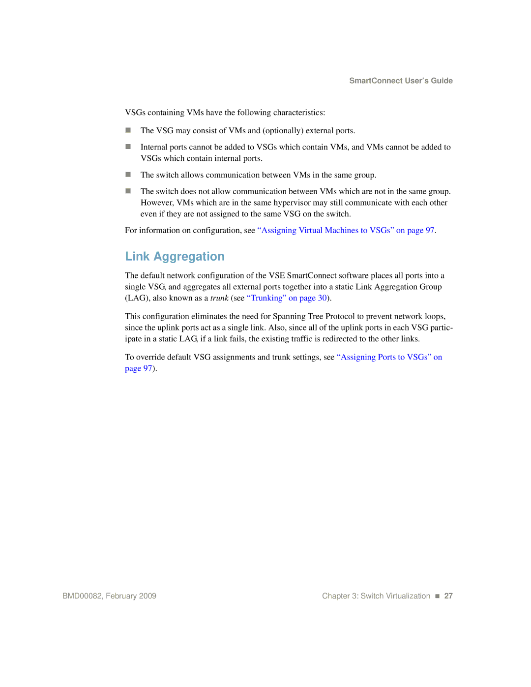 IBM Partner Pavilion BMD00082 manual Link Aggregation 