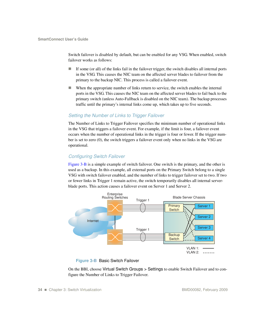 IBM Partner Pavilion BMD00082 manual Setting the Number of Links to Trigger Failover, Configuring Switch Failover 