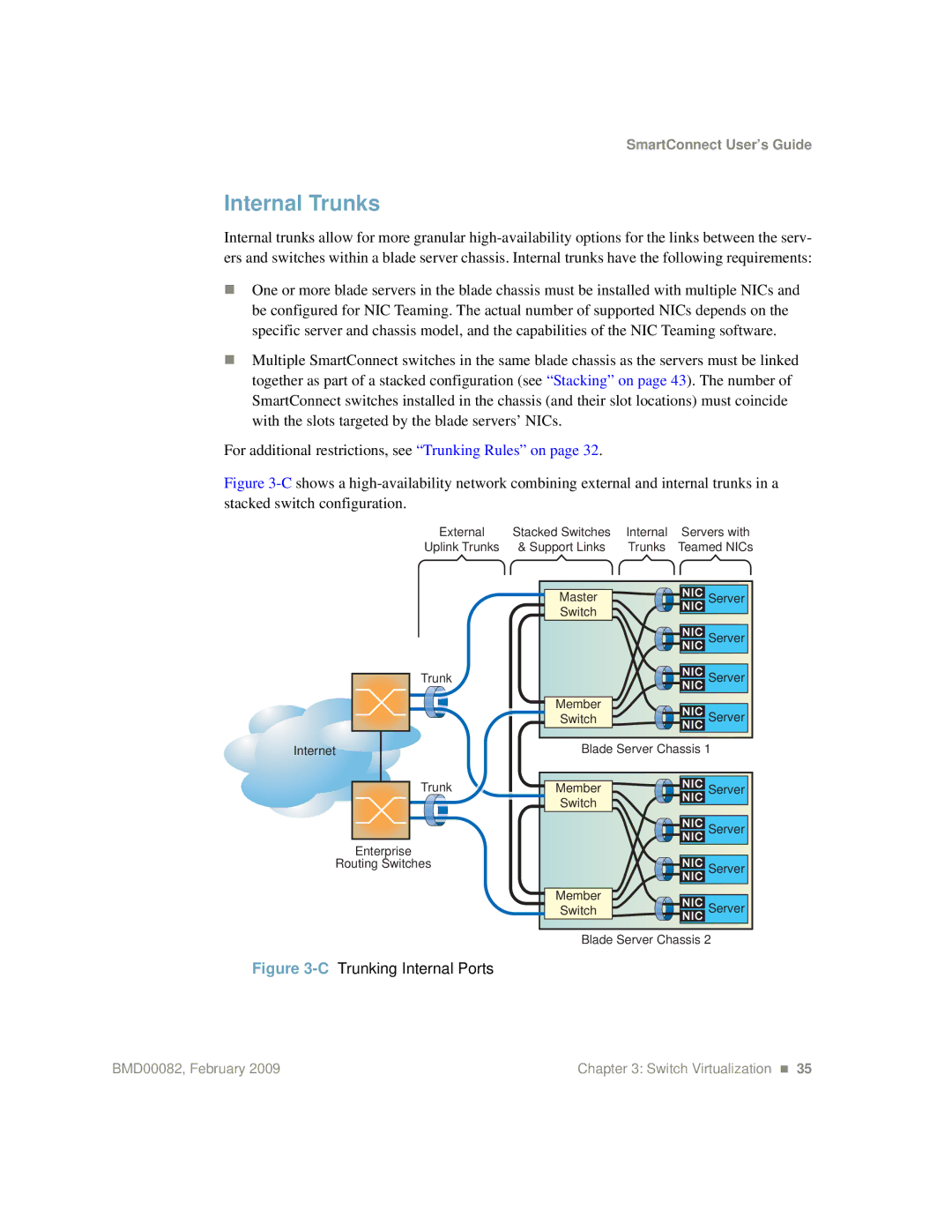 IBM Partner Pavilion BMD00082 manual Internal Trunks, CTrunking Internal Ports 