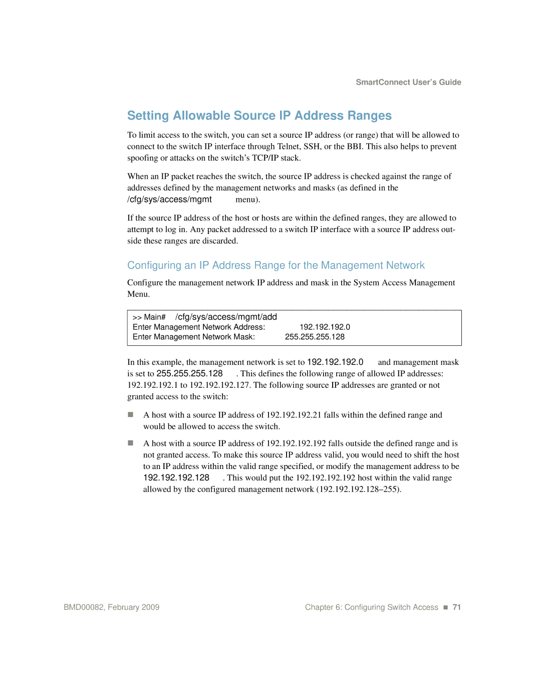 IBM Partner Pavilion BMD00082 manual Setting Allowable Source IP Address Ranges 