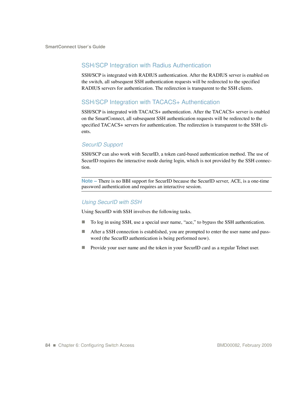 IBM Partner Pavilion BMD00082 SSH/SCP Integration with Radius Authentication, SecurID Support, Using SecurID with SSH 