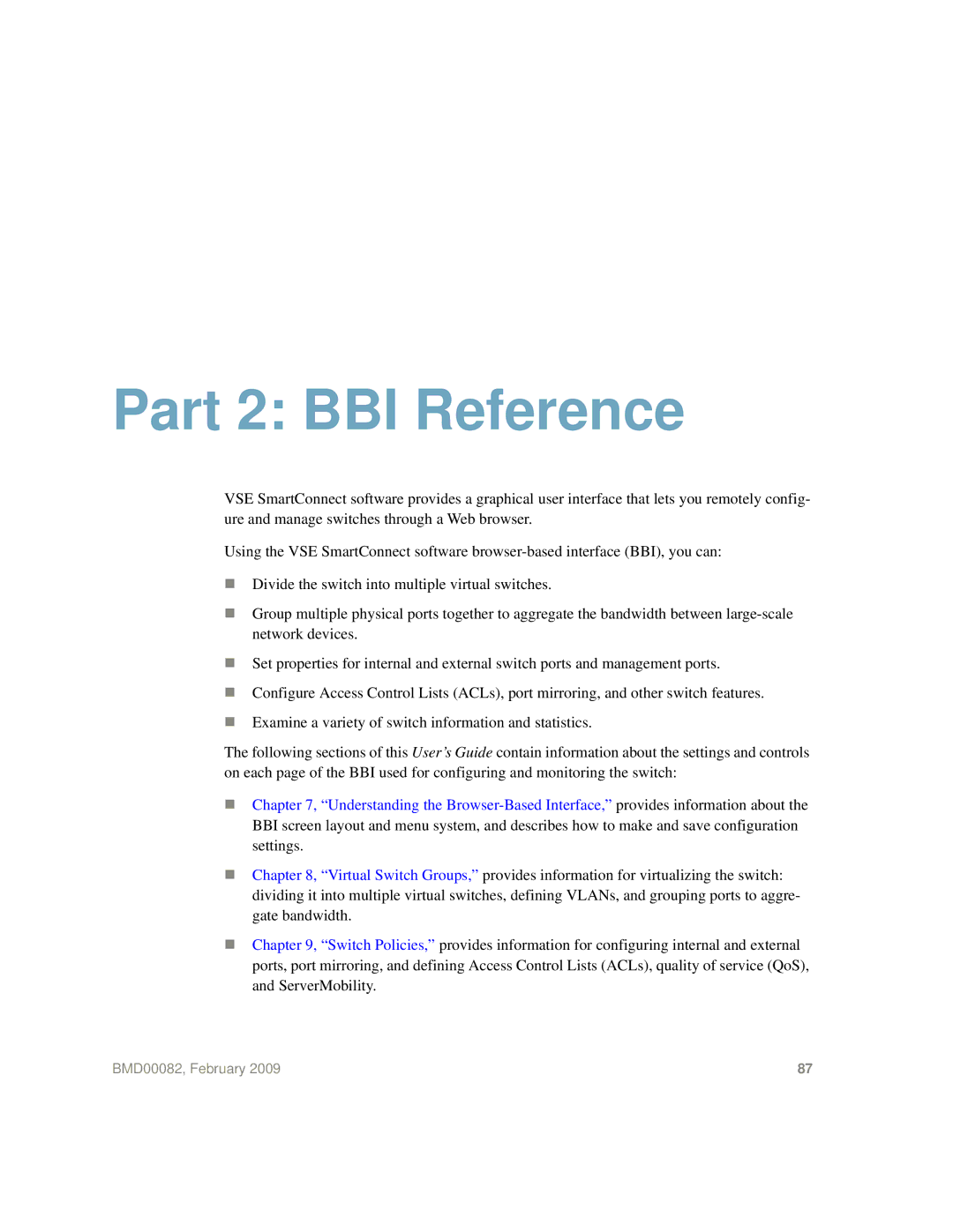 IBM Partner Pavilion BMD00082 manual Part 2 BBI Reference 