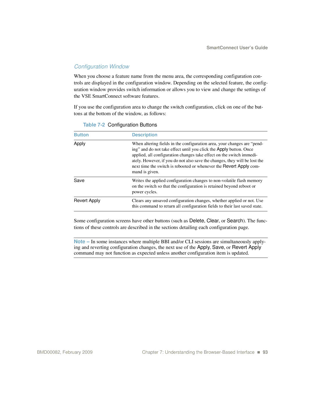 IBM Partner Pavilion BMD00082 manual Configuration Window, Configuration Buttons 