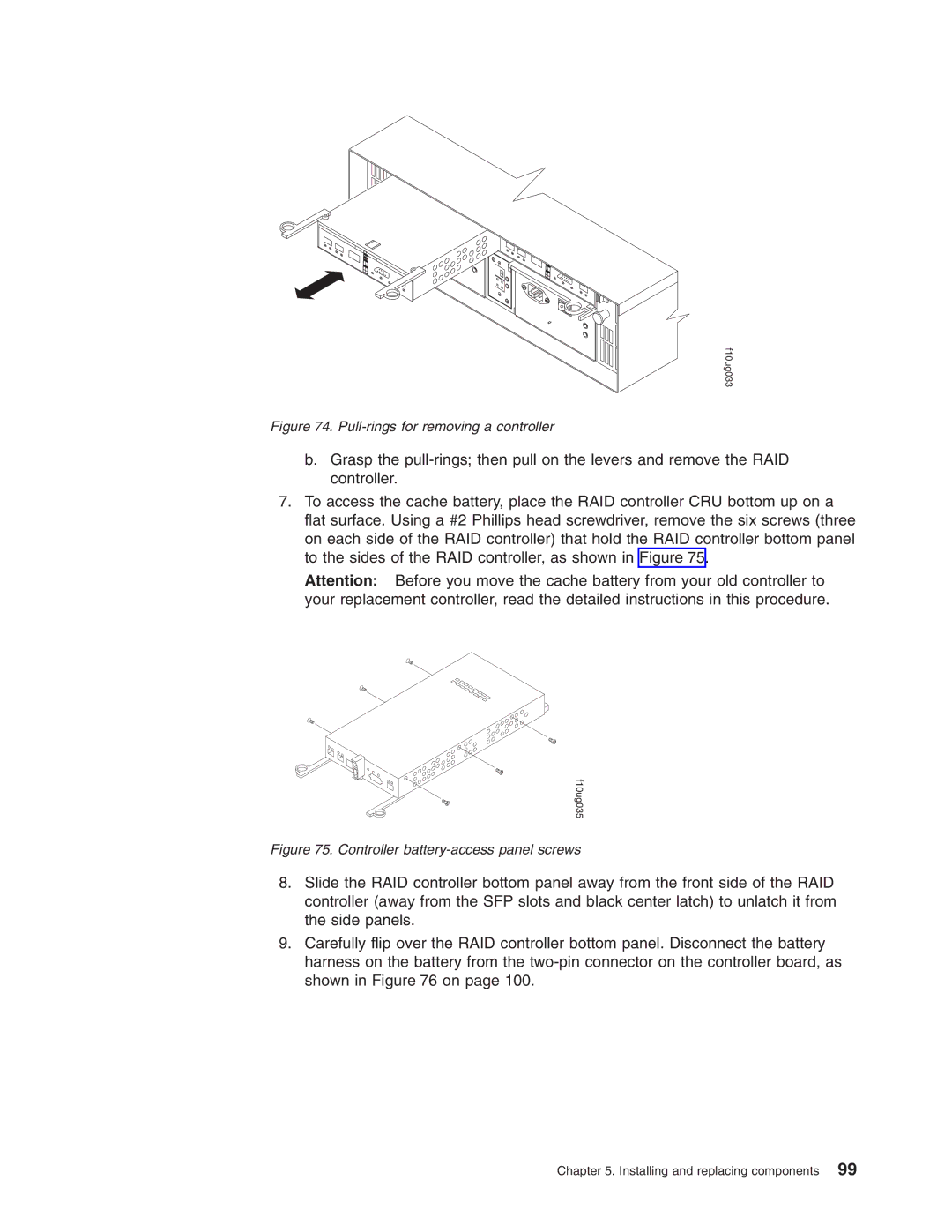 IBM Partner Pavilion DS4100 manual Pull-rings for removing a controller 