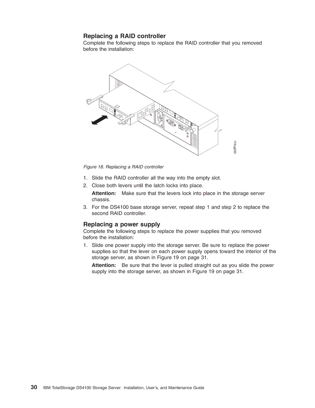 IBM Partner Pavilion DS4100 manual Replacing a RAID controller 