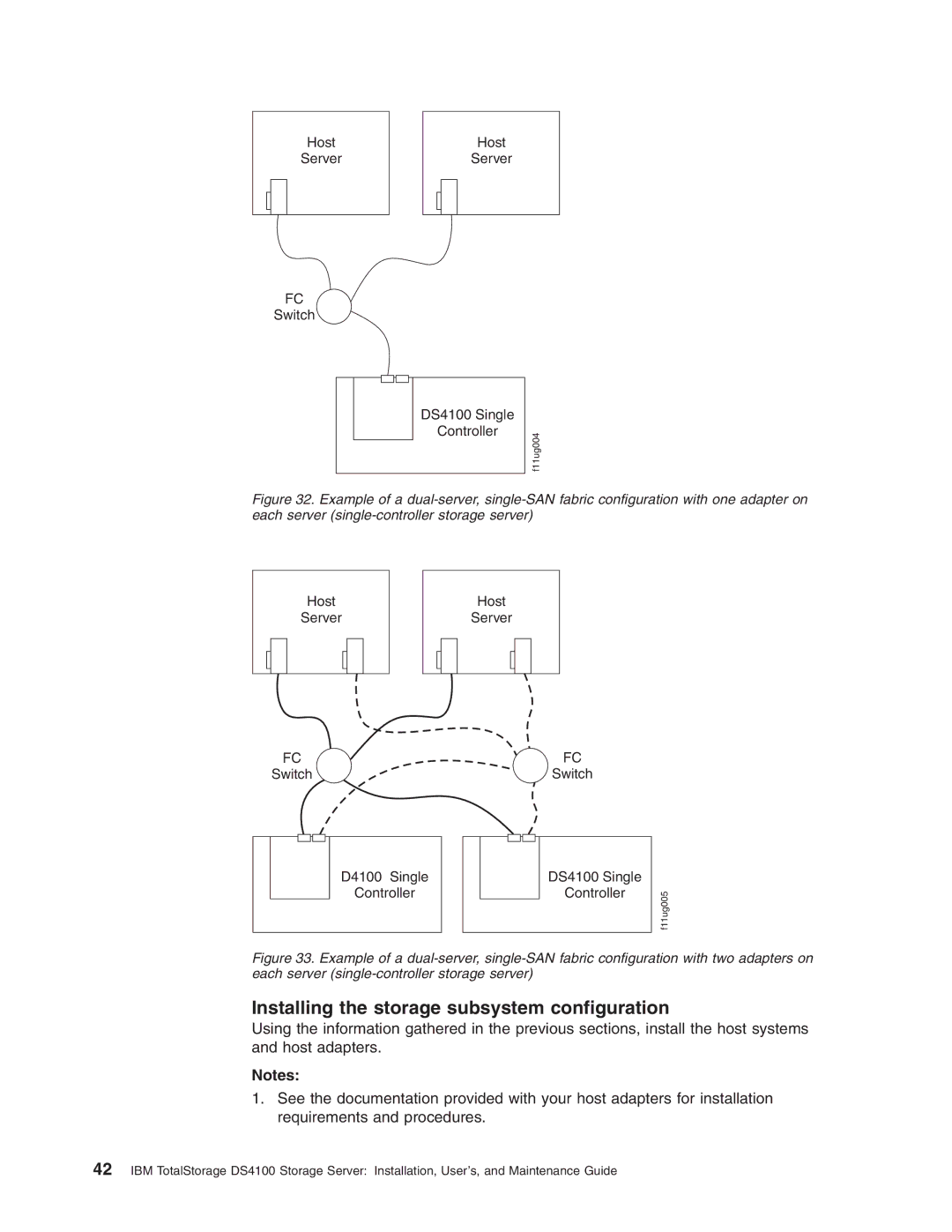 IBM Partner Pavilion DS4100 manual Installing the storage subsystem configuration 