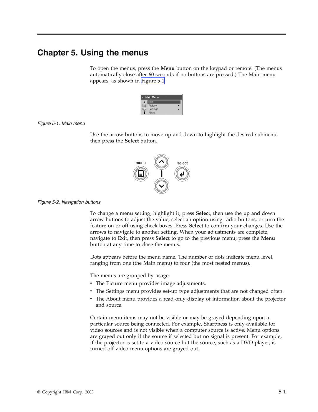 IBM Partner Pavilion iLV300 manual Using the menus 