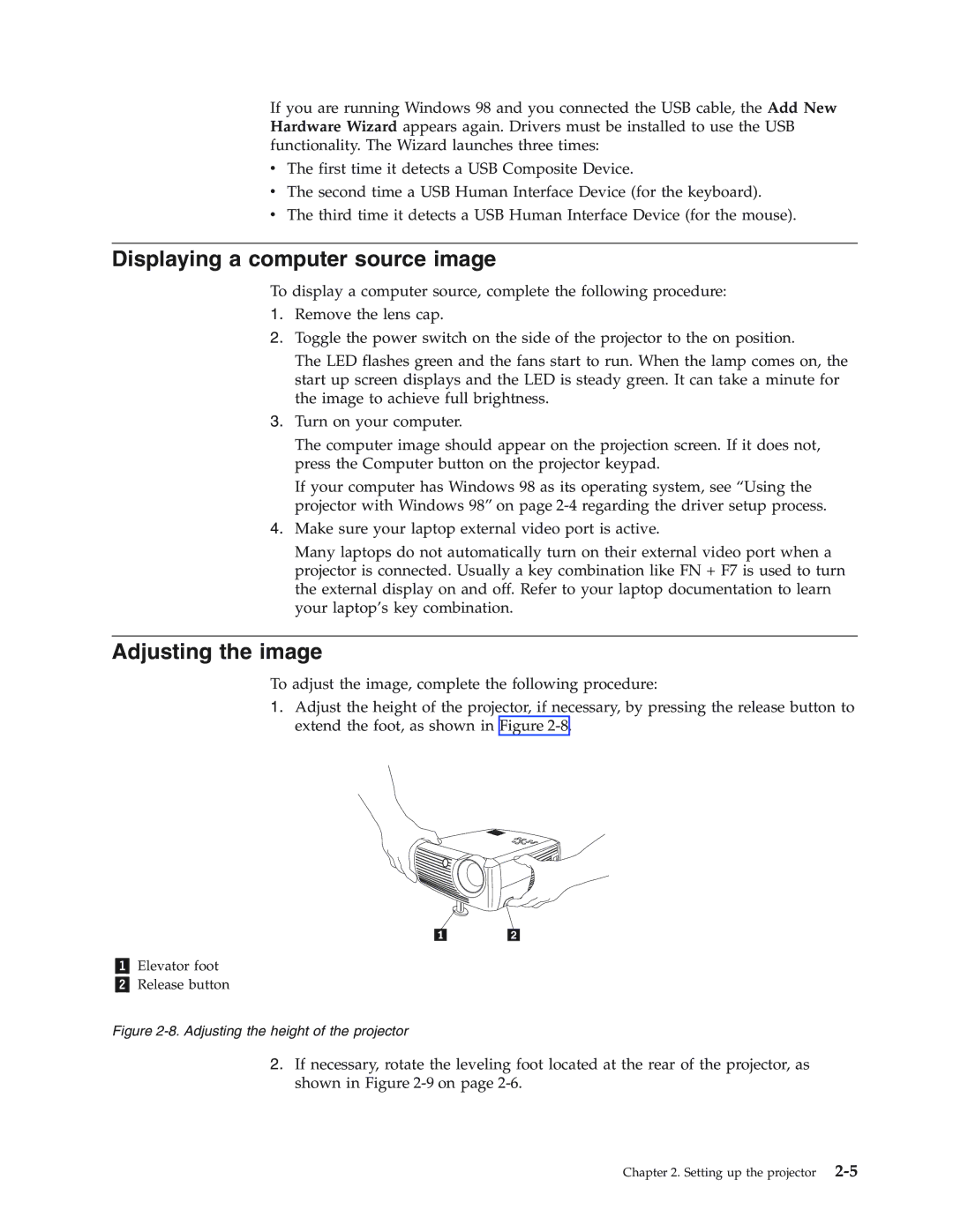 IBM Partner Pavilion iLV300 manual Displaying a computer source image, Adjusting the image 