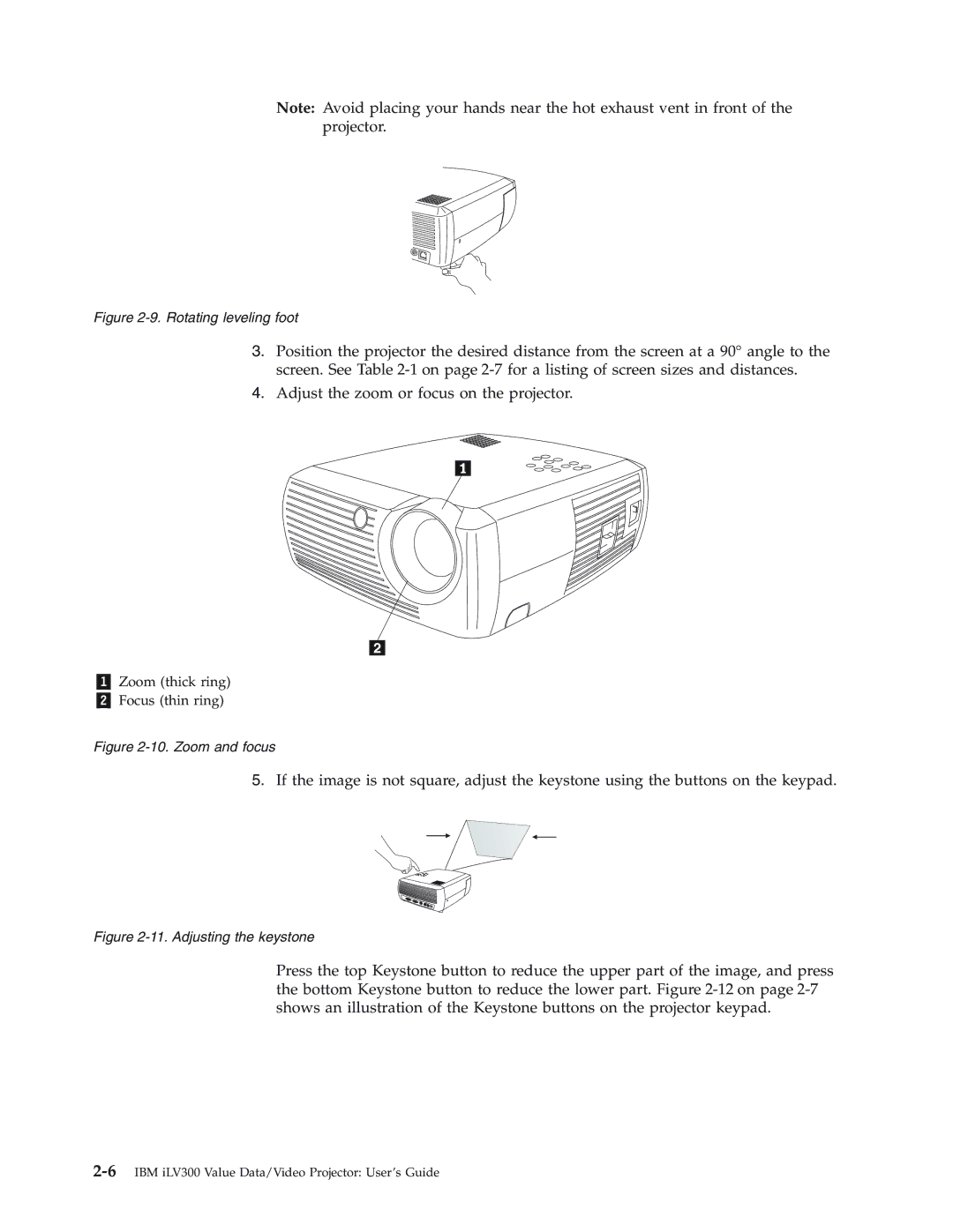 IBM Partner Pavilion iLV300 manual Rotating leveling foot 