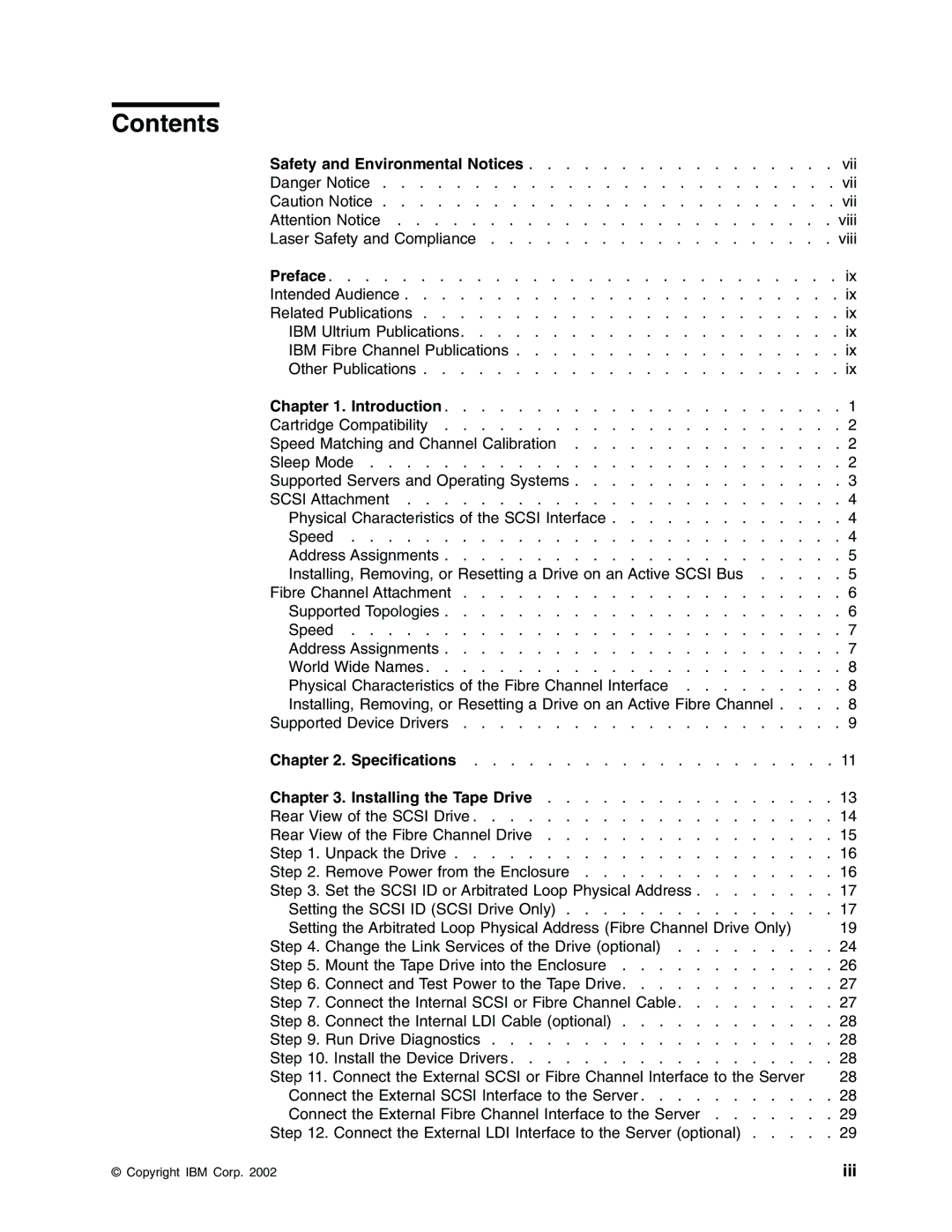 IBM Partner Pavilion T400F manual Contents 